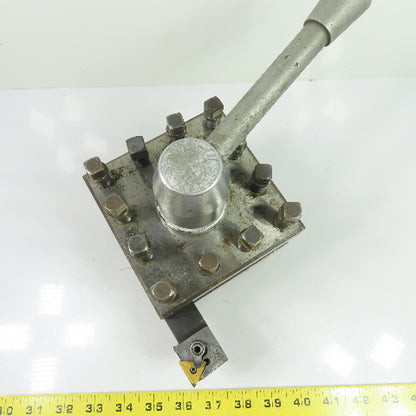 Revolving Quick Change Lathe Tool Post Turret W/ Kennametal Tool Holder