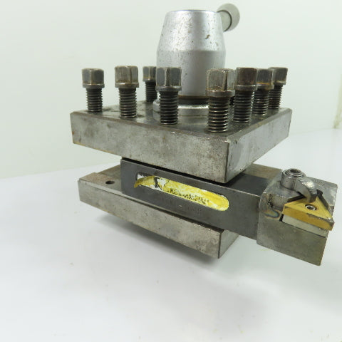 Revolving Quick Change Lathe Tool Post Turret W/ Kennametal Tool Holder