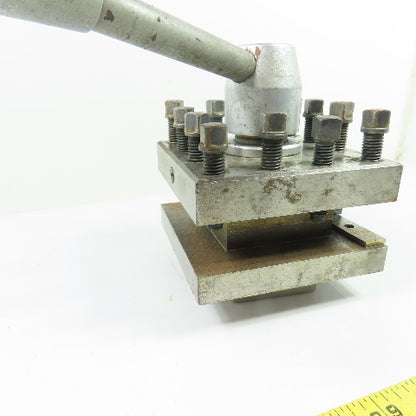 Revolving Quick Change Lathe Tool Post Turret W/ Kennametal Tool Holder