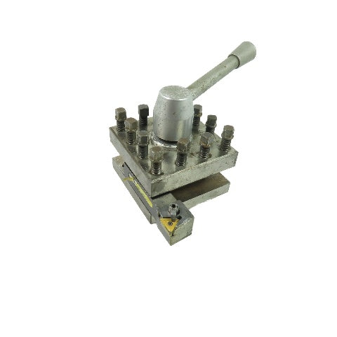 Revolving Quick Change Lathe Tool Post Turret W/ Kennametal Tool Holder