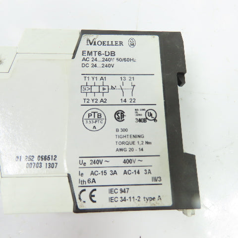 Moeller EMT6-DB Thermistor Overload Protection Relay 24-240V AC/DC