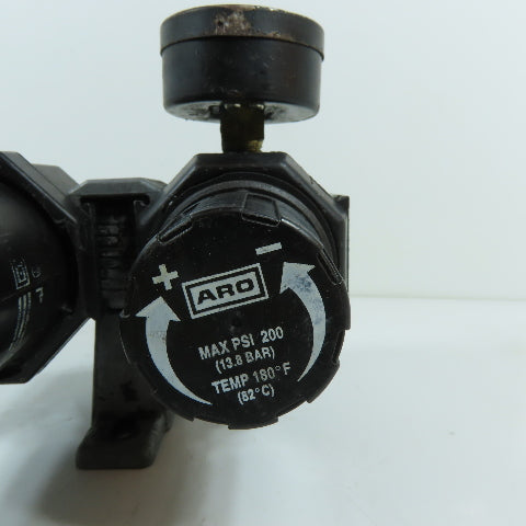 ARO 1/4" NPT Air Filter Regulator Combo Unit 200 PSI