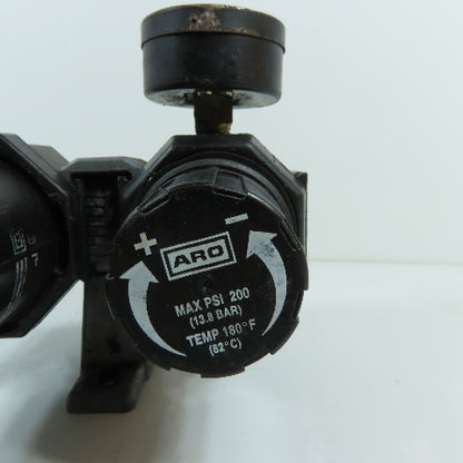 ARO 1/4" NPT Air Filter Regulator Combo Unit 200 PSI