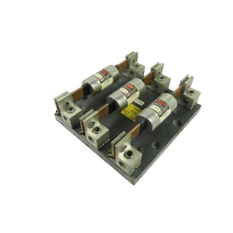 Bussmann R60200-3CR 200A 3-Pole Fuse Block w/ (3) FRS-R-125 Fuses 600V 125A