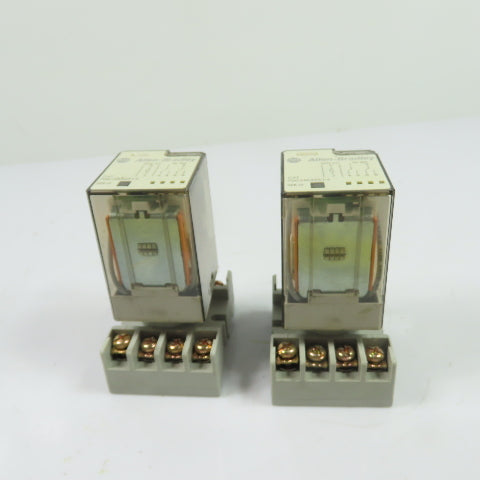 Allen-Bradley 700-HA32A1-4 Ice Cube Relay 120VAC 10A w/ Socket Base Lot Of 2