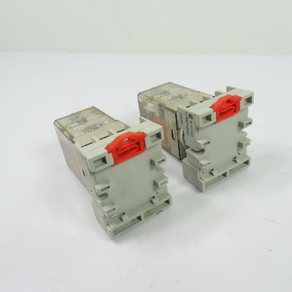 Allen-Bradley 700-HA32A1-4 Ice Cube Relay 120VAC 10A w/ Socket Base Lot Of 2