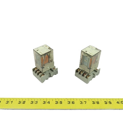 Allen-Bradley 700-HA32A1-4 Ice Cube Relay 120VAC 10A w/ Socket Base Lot Of 2