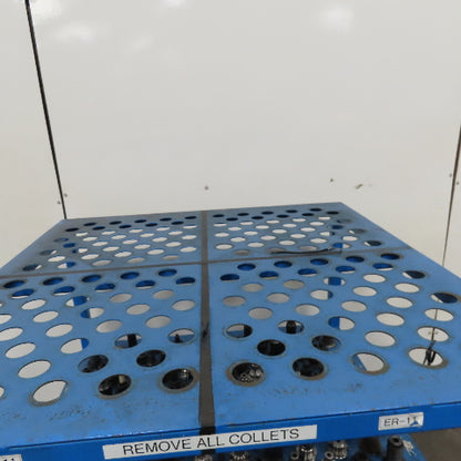 Misc. Lot CAT 40 Tool Holders ER Weldon Facemill On Storage Cart 200+ Tools