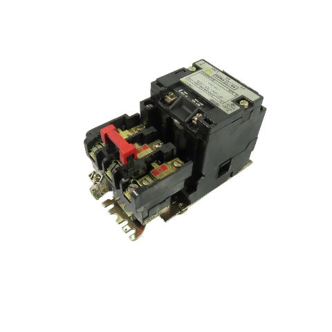 Square D 8536SAG12S NEMA Size 00 3-Pole Magnetic Motor Starter 120V Coil 600VAC