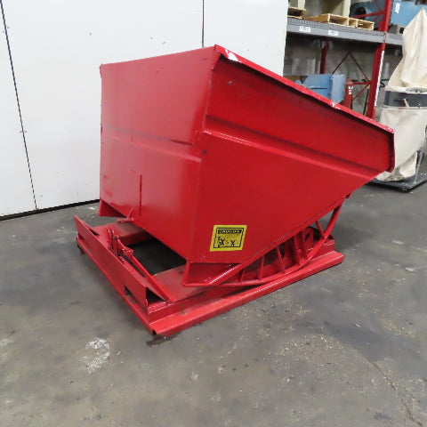 Galfab HD2.0 2 Cubic Yard Self Dumping Trash Scrap Hopper 6000# 54" x 65" x 39"