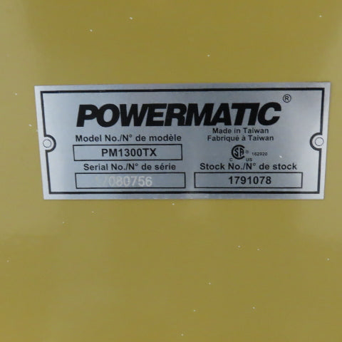 Powermatic PM1300TX TurboCone Dust Collector 1-3/4HP 115/230V 1Ph Digital Timer