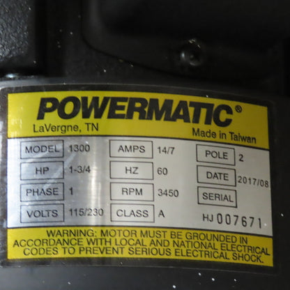 Powermatic PM1300TX TurboCone Dust Collector 1-3/4HP 115/230V 1Ph Digital Timer