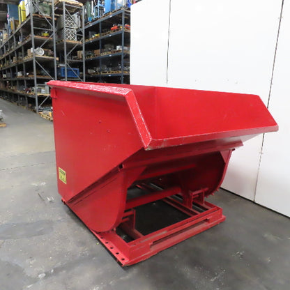Galbreath H-250 2.5 Cubic Yard Self Dumping Trash Scrap Hopper 60 x 70 x 50" ID