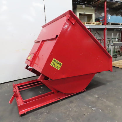 Galbreath H-250 2.5 Cubic Yard Self Dumping Trash Scrap Hopper 60 x 70 x 50" ID