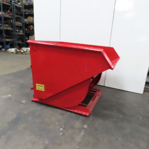 Galbreath H-250 2.5 Cubic Yard Self Dumping Trash Scrap Hopper 60 x 70 x 50" ID