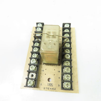 Potter & Brumfield 27E462 R10-E1-X6-115V Relay Socket Terminal Board 115VAC