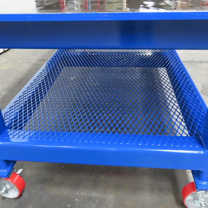 96" x 48" New Rolling Welding Table Work Bench 3/4" Steel Top W/ Shelf 34" Tall