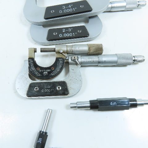 06400576 600-1016 Outside Micrometer Set 0-6" 0.0001" With Standards Wooden Case