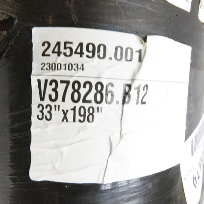 Schenck Process 33" x 198" Corrugated Sidewall Conveyor Belt With Lacing Cable