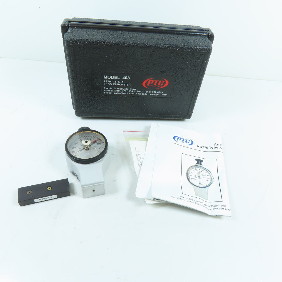 PTC Instruments 408 ASTM Type A Ergo Style Analog Durometer 0-100