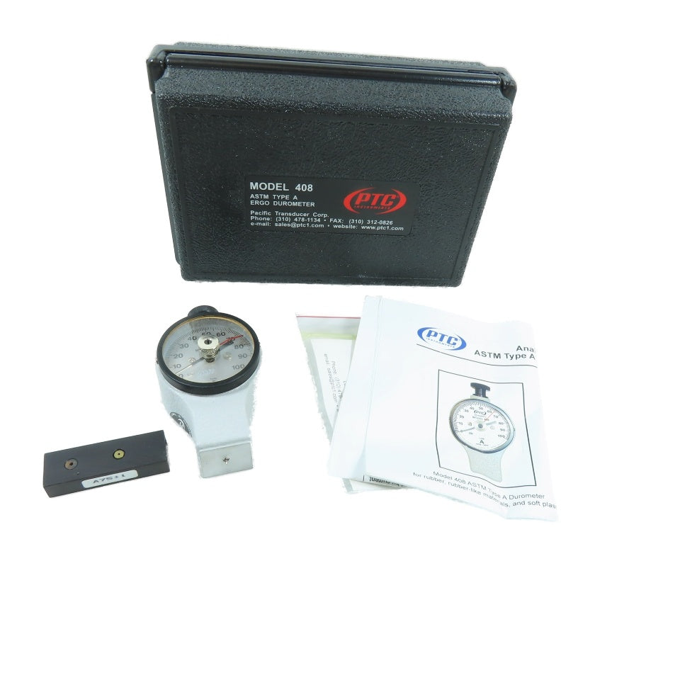 PTC Instruments 408 ASTM Type A Ergo Style Analog Durometer 0-100