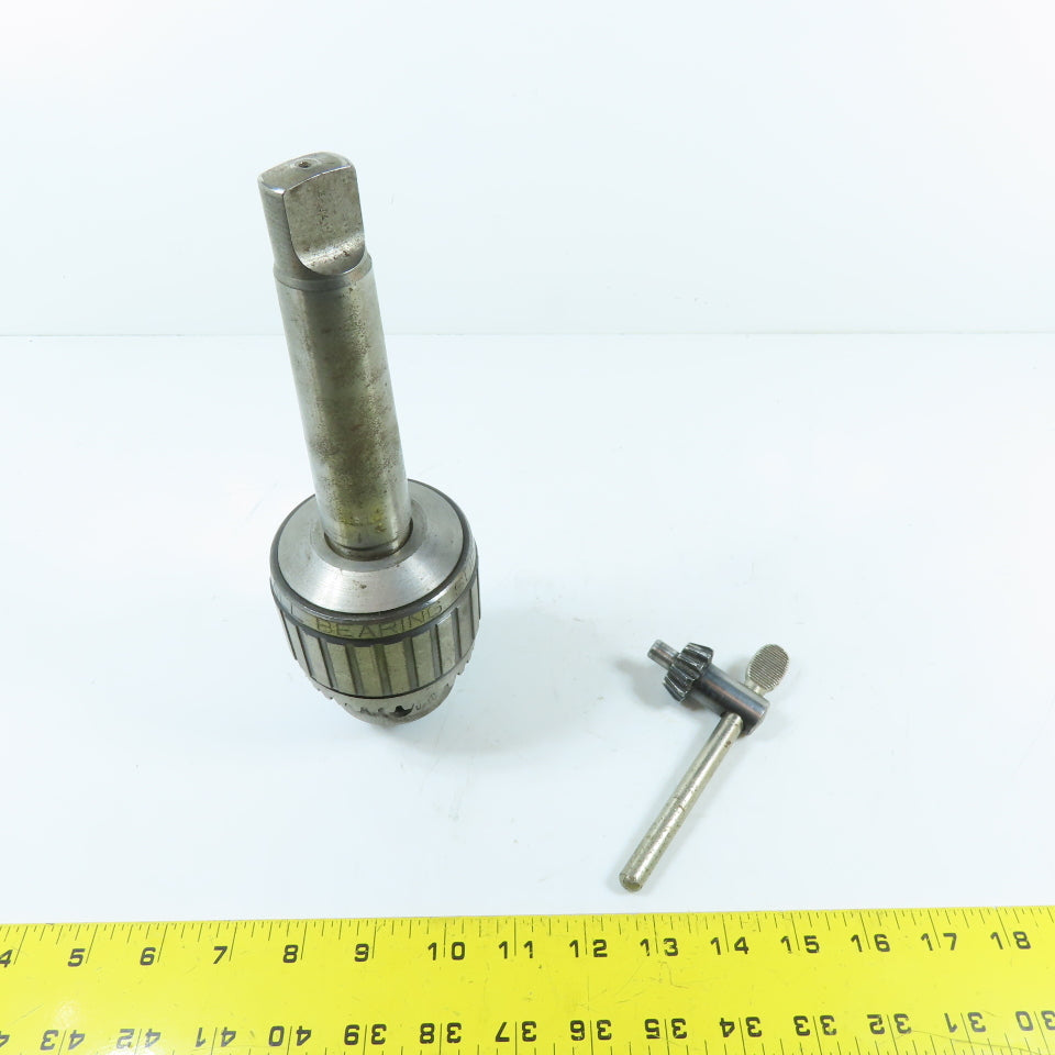 Jacobs 18N Ball Bearing Keyed Drill Chuck 1/8-3/4" JT4 Taper Chuck Key