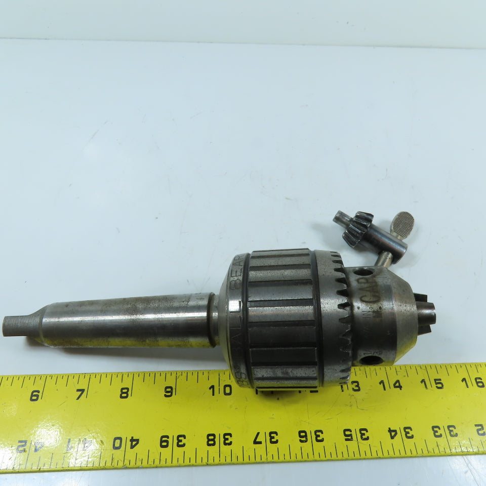 Jacobs 18N Ball Bearing Keyed Drill Chuck 1/8-3/4" JT4 Taper Chuck Key