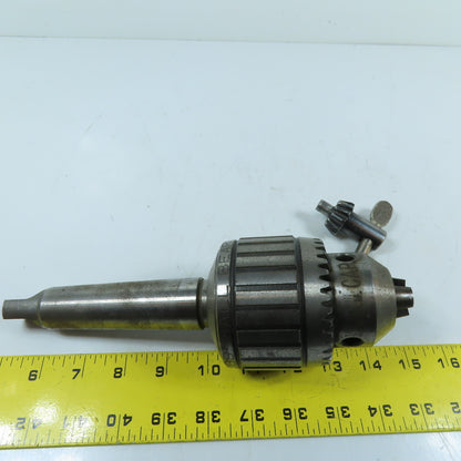 Jacobs 18N Ball Bearing Keyed Drill Chuck 1/8-3/4" JT4 Taper Chuck Key