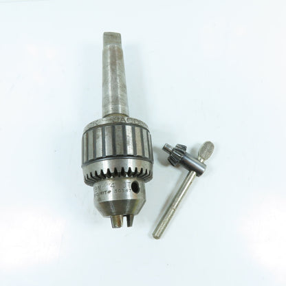 Jacobs 18N Ball Bearing Keyed Drill Chuck 1/8-3/4" JT4 Taper Chuck Key