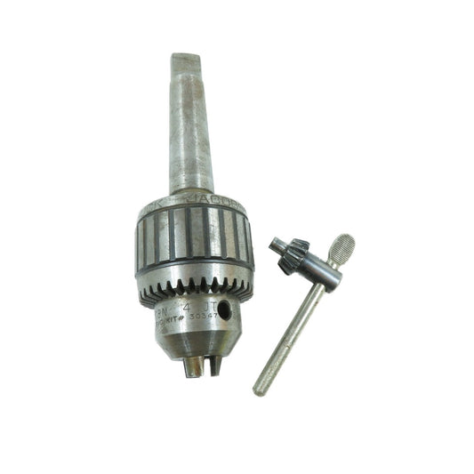 Jacobs 18N Ball Bearing Keyed Drill Chuck 1/8-3/4" JT4 Taper Chuck Key