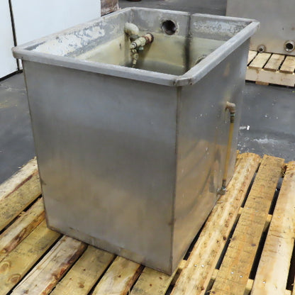 30 Gallon Stainless Steel Wash Tank Reservoir W/ Float Threaded Ports