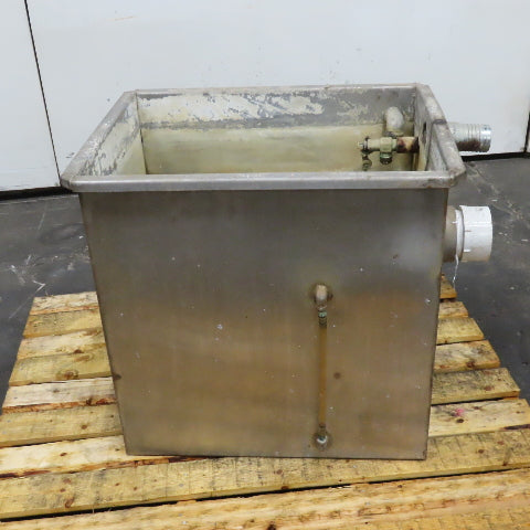 30 Gallon Stainless Steel Wash Tank Reservoir W/ Float Threaded Ports