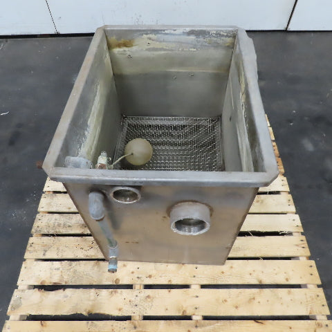 30 Gallon Stainless Steel Wash Tank Reservoir W/ Float Threaded Ports