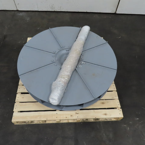 40" Centrifugal Blower Fan Impeller Wheel Shaft Assembly 16 Blade 2-7/16" Shaft