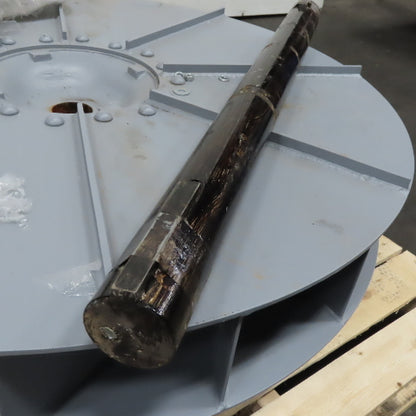 40" Centrifugal Blower Fan Impeller Wheel Shaft Assembly 16 Blade 2-7/16" Shaft