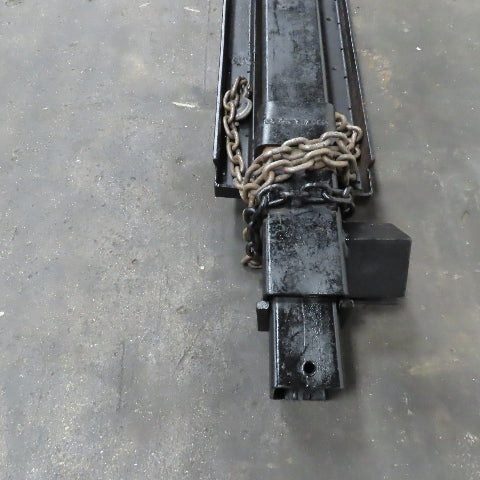 12' Extended Telescoping Forklift Boom W/Safety Chains Unrated