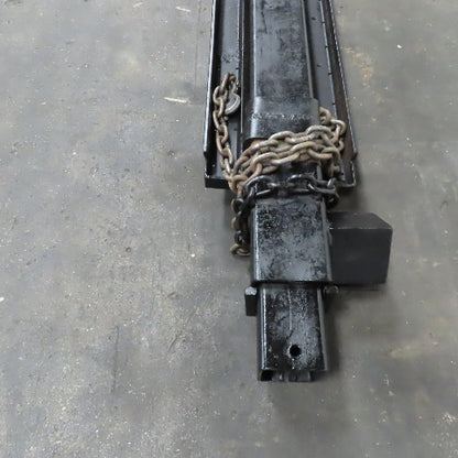 12' Extended Telescoping Forklift Boom W/Safety Chains Unrated
