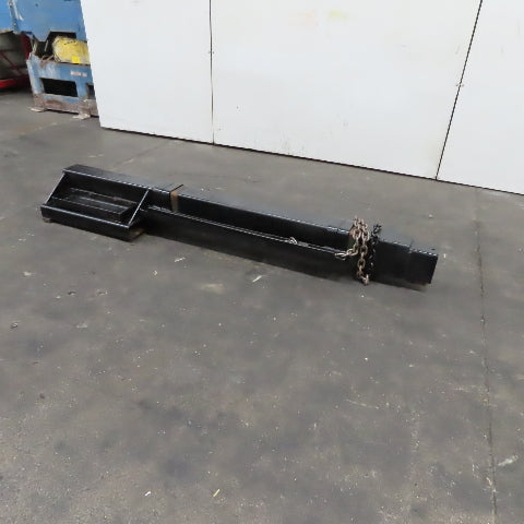12' Extended Telescoping Forklift Boom W/Safety Chains Unrated