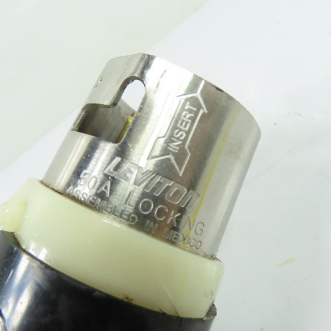 Leviton 50A 3-Pole 4-Wire Twist Lock Locking Plug 125/250V