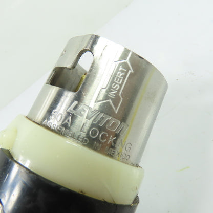 Leviton 50A 3-Pole 4-Wire Twist Lock Locking Plug 125/250V