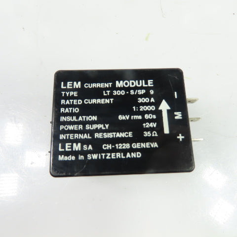 LEM LT 300-S/SP 9 300A Current Transducer Linear Module 1:2000 Ratio
