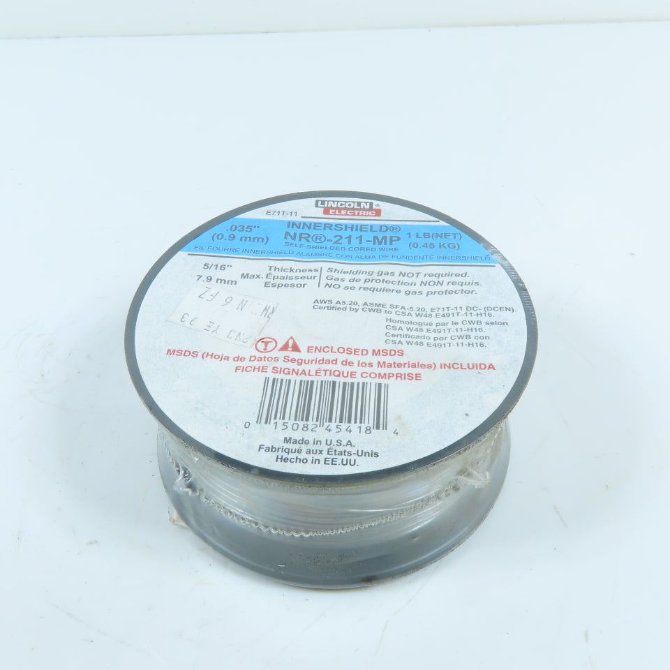 Lincoln NR-211-MP .035" E71T-11 Self-Shielded Flux-Cored MIG Welding Wire