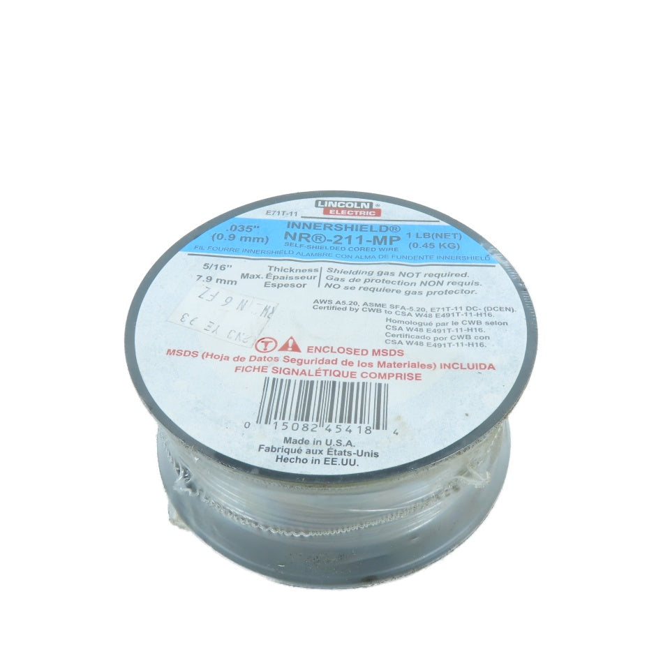 Lincoln NR-211-MP .035" E71T-11 Self-Shielded Flux-Cored MIG Welding Wire