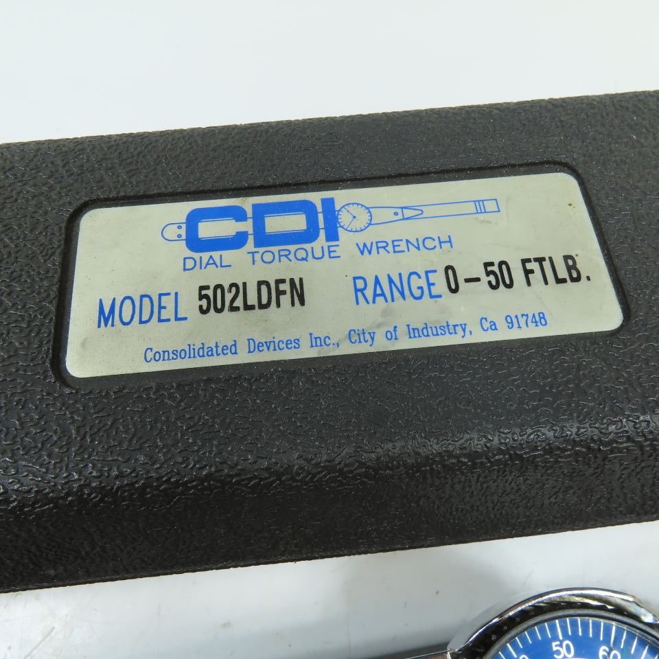 CDI 502LDFN 0-50 Ft-Lb Dial Torque Wrench 3/8" Drive