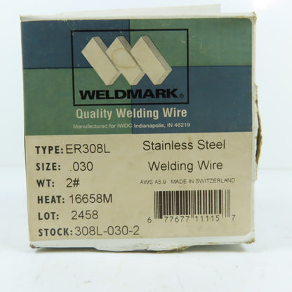 Weldmark 308L-030-2 ER308L .030" Stainless Steel MIG Welding Wire 2lb Spool