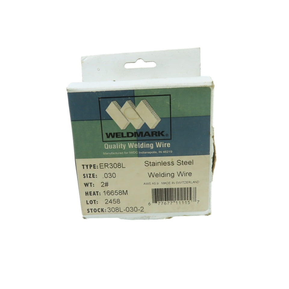 Weldmark 308L-030-2 ER308L .030" Stainless Steel MIG Welding Wire 2lb Spool