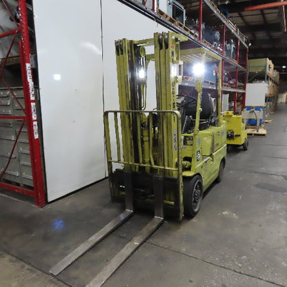 Mitsubishi FGC25 5000lb LP Gas Forklift 130" Lift 3-Stage Mast Side Shift