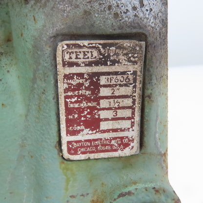 Teel 3P606 3HP Centrifugal Pump 230/460V 3Ph 3525RPM Tested