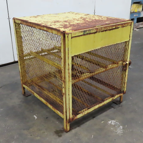 2 Shelf Forklift LP Bottle Storage Cage 36" Deep x 31" x 37" Tall