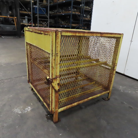 2 Shelf Forklift LP Bottle Storage Cage 36" Deep x 31" x 37" Tall